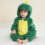 Climbing suit green unicorn dragon